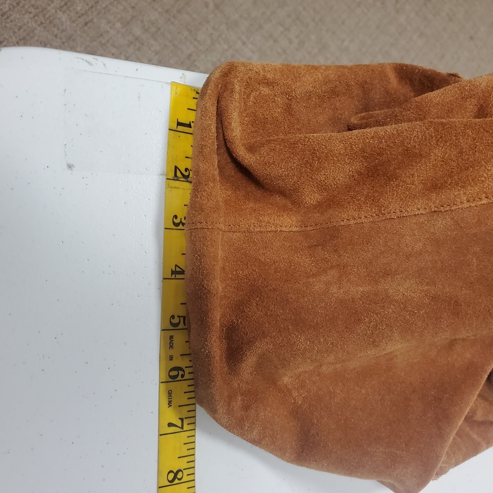 Haute Hippie Designer Suede Leather Brown Hobo Bag Large Brown Slouchy Boho - Picture 6 of 16